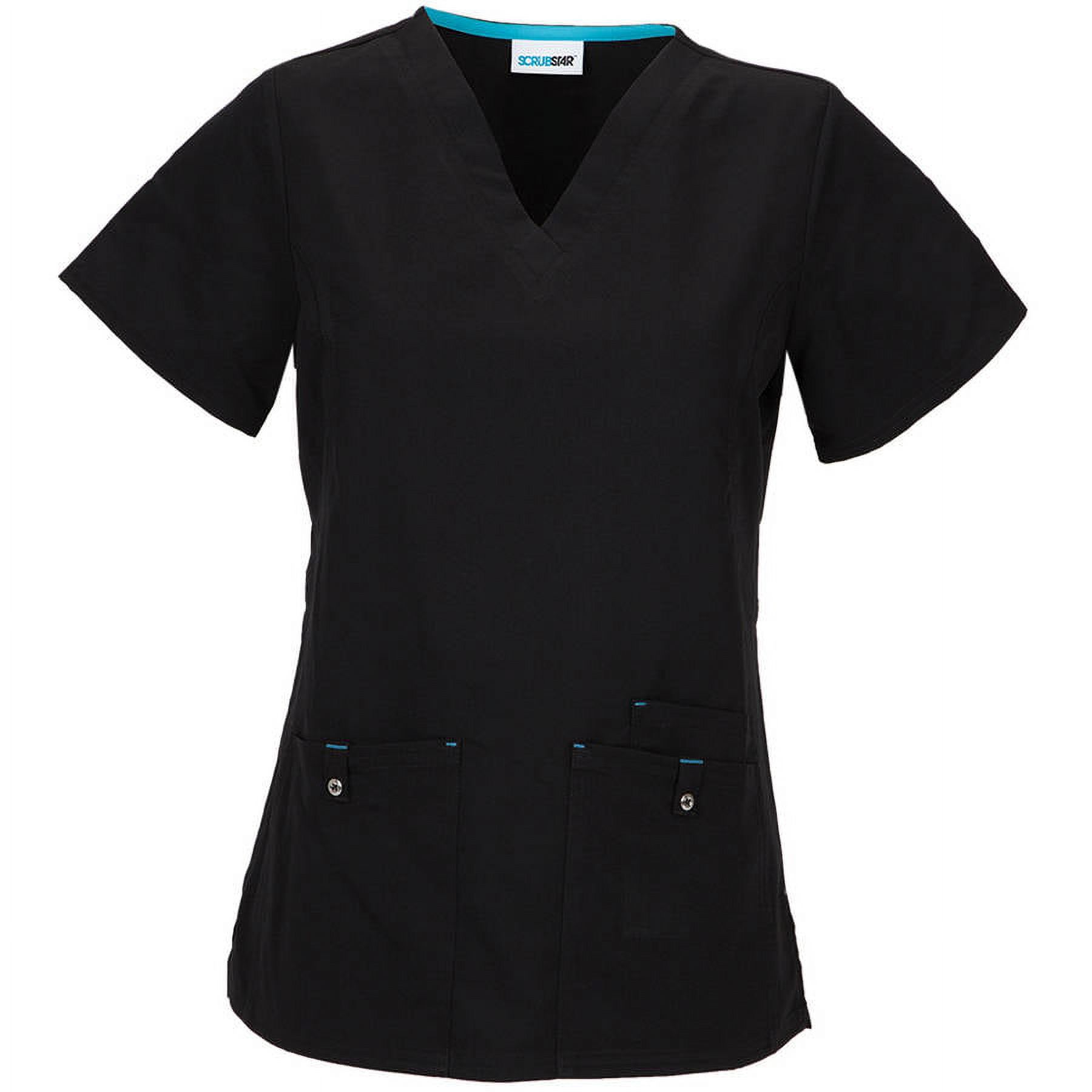 Women's Premium Collection Stretch Rayon V-Neck Scrub Top - image 1 of 2