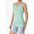 thumbnail image 1 of Women's Premium Cotton Vest Basic Soft Stretch Racerback Tank Top Solid Color, 1 of 8