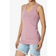 thumbnail image 1 of Women's Premium Cotton Vest Basic Soft Stretch Racerback Tank Top Solid Color, 1 of 8