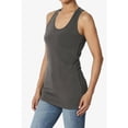 thumbnail image 1 of Women's Premium Cotton Vest Basic Soft Stretch Racerback Tank Top Solid Color, 1 of 8
