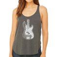 thumbnail image 1 of Women's Premium Word Art Flowy Tank Top - Bass Guitar, 1 of 2