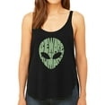 thumbnail image 1 of Women's Premium Word Art Flowy Tank Top - Beware of Humans, 1 of 2