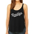 thumbnail image 1 of Women's Premium Word Art Flowy Tank Top - Brooklyn Neighborhoods, 1 of 2