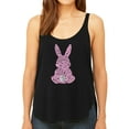 thumbnail image 1 of Women's Premium Word Art Flowy Tank Top - Easter Bunny, 1 of 2