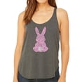thumbnail image 1 of Women's Premium Word Art Flowy Tank Top - Easter Bunny, 1 of 2