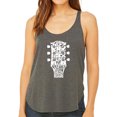 thumbnail image 1 of Women's Premium Word Art Flowy Tank Top - Guitar Head Music Genres, 1 of 2