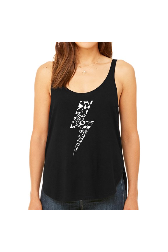 Women's Premium Word Art Flowy Tank Top - Lightning Bolt