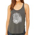 thumbnail image 1 of Women's Premium Word Art Flowy Tank Top - Lion, 1 of 2