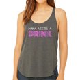 thumbnail image 1 of Women's Premium Word Art Flowy Tank Top - Mama Needs a Drink, 1 of 2