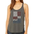 thumbnail image 1 of Women's Premium Word Art Flowy Tank Top - Support our Troops, 1 of 2