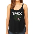 thumbnail image 1 of Women's Premium Word Art Flowy Tank Top - T-Rex Head, 1 of 2