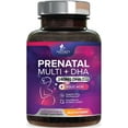 thumbnail image 1 of Prenatal Vitamins for Women with Folic Acid + Omega 3 DHA for Fetal Brain Development, Best Prenatal Vitamin Supplement, Daily Pregnancy Multivitamin Nutritional Support, Non-GMO - 240 Softgels, 1 of 10