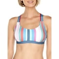 thumbnail image 1 of Women's Preppy Stripe Reversible Bralette Swimsuit Top, 1 of 12