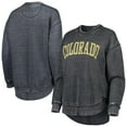 thumbnail image 1 of Women's Pressbox Black Colorado Buffaloes Vintage Wash Pullover Sweatshirt, 1 of 3