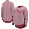 thumbnail image 1 of Women's Pressbox Cardinal Arkansas Razorbacks Ponchoville Pullover Sweatshirt, 1 of 4