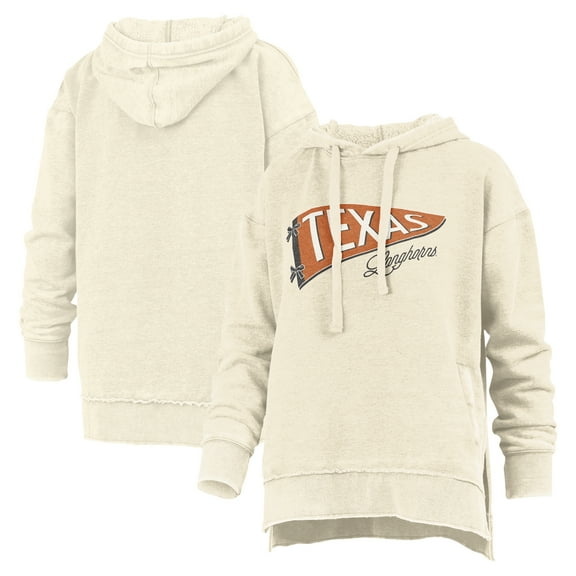 Women's Pressbox  Cream Texas Longhorns Marni Pullover Hoodie