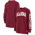 thumbnail image 1 of Women's Pressbox Crimson Oklahoma Sooners Plus Size Two-Hit Canyon Long Sleeve T-Shirt, 1 of 4