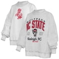 thumbnail image 1 of Women's Pressbox  Heather Gray NC State Wolfpack Reversible Sweatshirt, 1 of 5