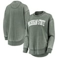 thumbnail image 1 of Women's Pressbox Green Michigan State Spartans Vintage Wash Pullover Sweatshirt, 1 of 3