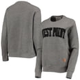 thumbnail image 1 of Women's Pressbox Heather Charcoal Army Black Knights Moose Quilted Pullover Sweatshirt, 1 of 4