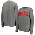 thumbnail image 1 of Women's Pressbox Heather Charcoal Texas Tech Red Raiders Moose Quilted Pullover Sweatshirt, 1 of 4