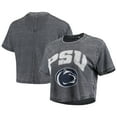 thumbnail image 1 of Women's Pressbox Navy Penn State Nittany Lions Edith Vintage Burnout Crop T-Shirt, 1 of 3