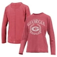 thumbnail image 1 of Women's Pressbox Red Georgia Bulldogs Chandler Olive Leaf Arch Long Sleeve T-Shirt, 1 of 3