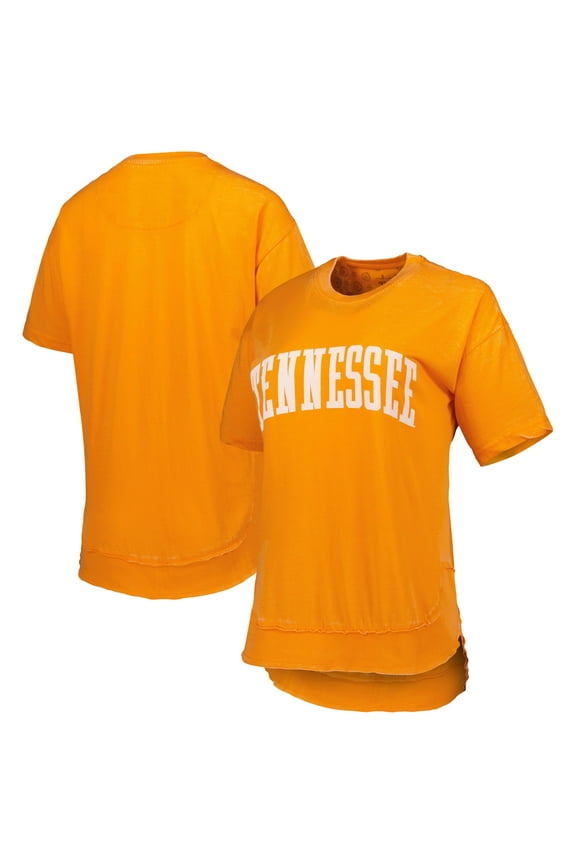 Women's Pressbox Tennessee Orange Tennessee Volunteers Arch Poncho T-Shirt