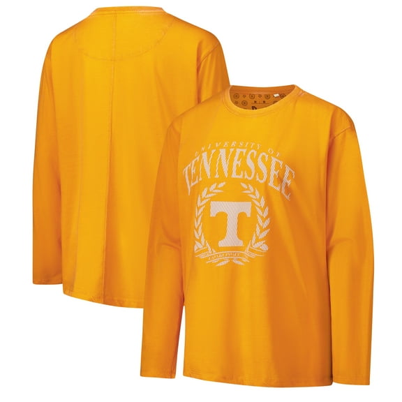 Women's Pressbox Tennessee Orange Tennessee Volunteers Chandler Olive Leaf Arch Long Sleeve T-Shirt