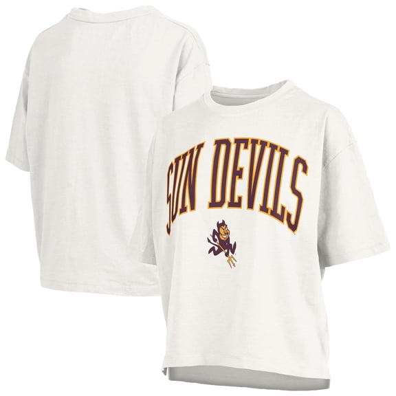 Women's Pressbox  White Arizona State Sun Devils Nelson T-Shirt