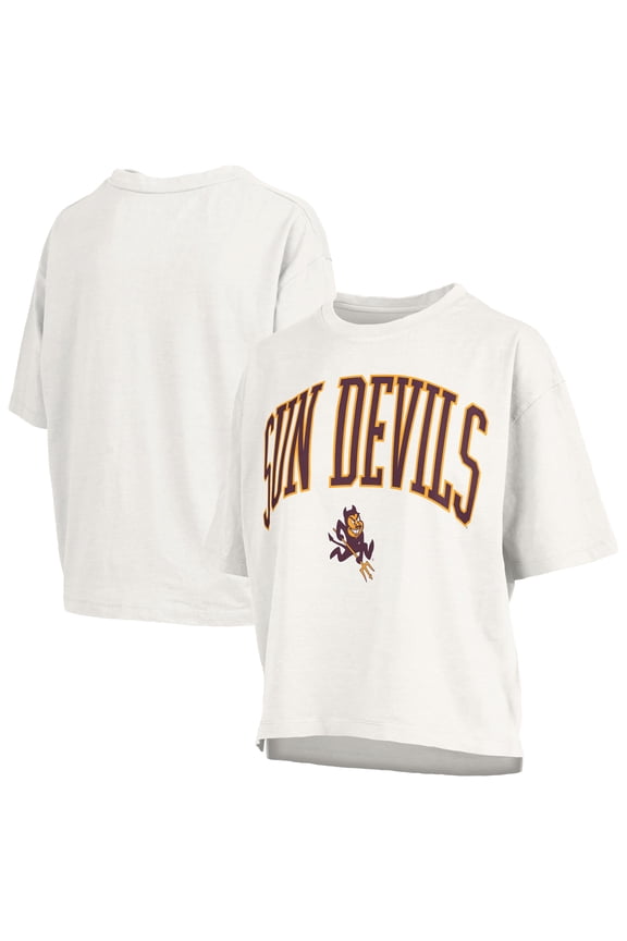 Women's Pressbox White Arizona State Sun Devils Nelson T-Shirt
