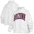 thumbnail image 1 of Women's Pressbox  White Arizona Wildcats Camo Mock Neck Sweatshirt, 1 of 3