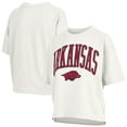 thumbnail image 1 of Women's Pressbox  White Arkansas Razorbacks Nelson T-Shirt, 1 of 3