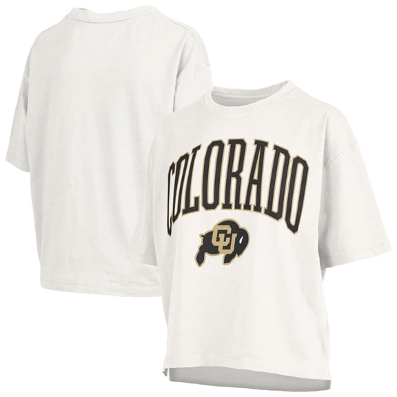 Women's Pressbox  White Colorado Buffaloes Nelson T-Shirt