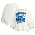 thumbnail image 1 of Women's Pressbox White Kentucky Wildcats Janice Retro Logo Oversized Pullover Sweatshirt, 1 of 3