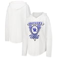 thumbnail image 1 of Women's Pressbox White Kentucky Wildcats San Bruno Hoodie Long Sleeve T-Shirt, 1 of 3
