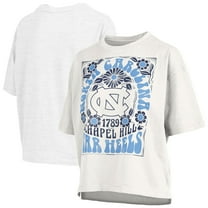 Women's Pressbox White North Carolina Tar Heels Harmony Oversized T-Shirt