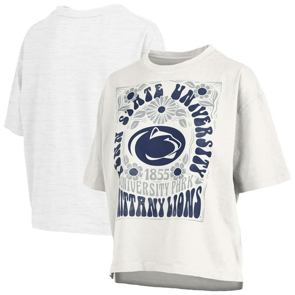 Women's Pressbox White Penn State Nittany Lions Harmony Oversized T-Shirt