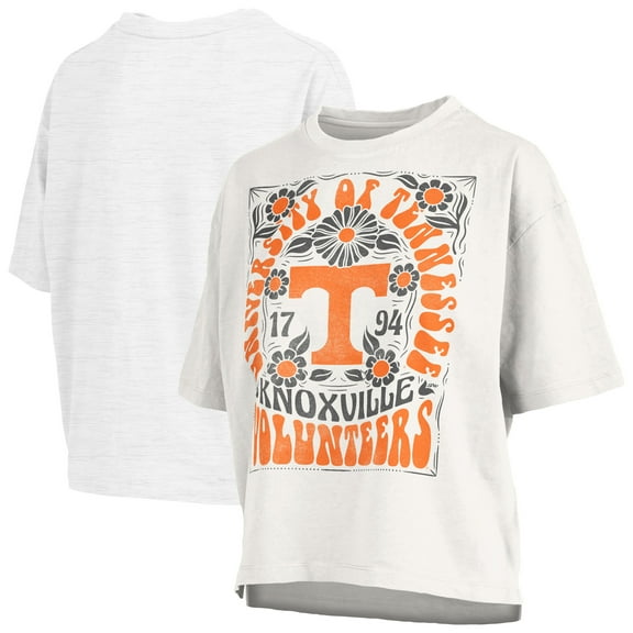 Women's Pressbox White Tennessee Volunteers Harmony Oversized T-Shirt