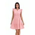 thumbnail image 1 of Women’s Pretty Garden LS VNEK BTN FRNT MINI DRSS - MINI CAP SLEEVE DRESS, 1 of 6