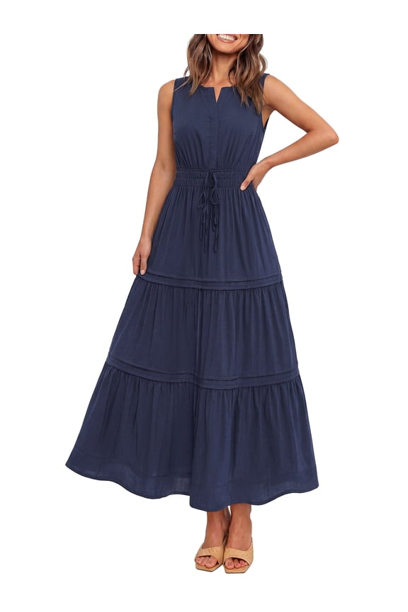 Women’s Pretty Garden SHORT SLEEVE MAXI CAP DRESS - PG MAXI DRESS