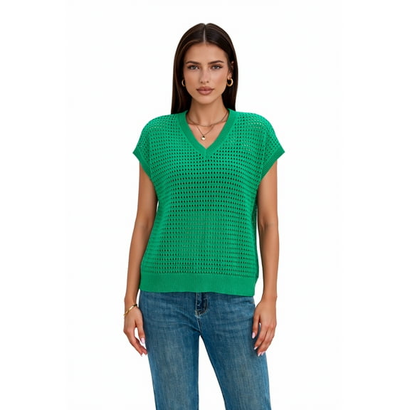 Women’s Pretty Garden SWEATER - SLEEVELESS SWEATER