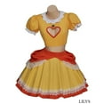 thumbnail image 1 of Women’s Princess Daisy Style Yellow Two Piece Outfit Crop Top and Skirt Wear, 1 of 6