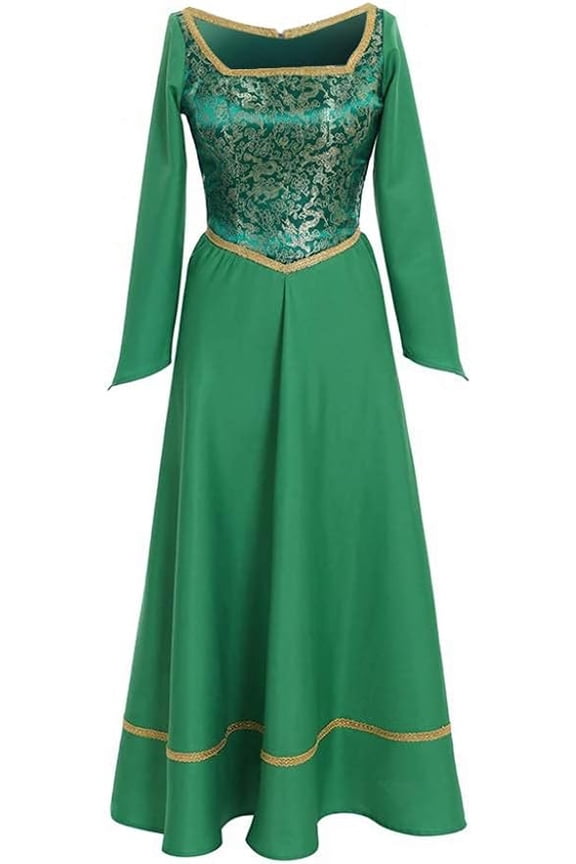 Women's Princess Fiona Green Fancy Dress Outfit