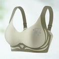 thumbnail image 1 of Women's Print Blocking Lifting Gathering Folding Sagging Bra Lingerie For Women Daily Bra, 1 of 3