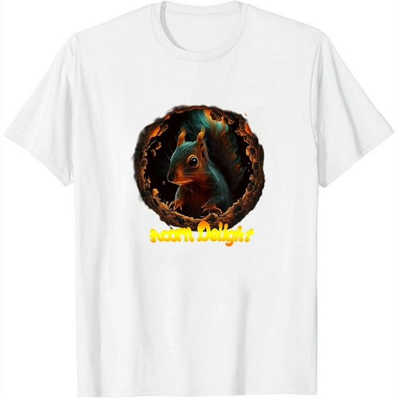 Women's Print Crew Neck T-Shirt: 80s Style Tee