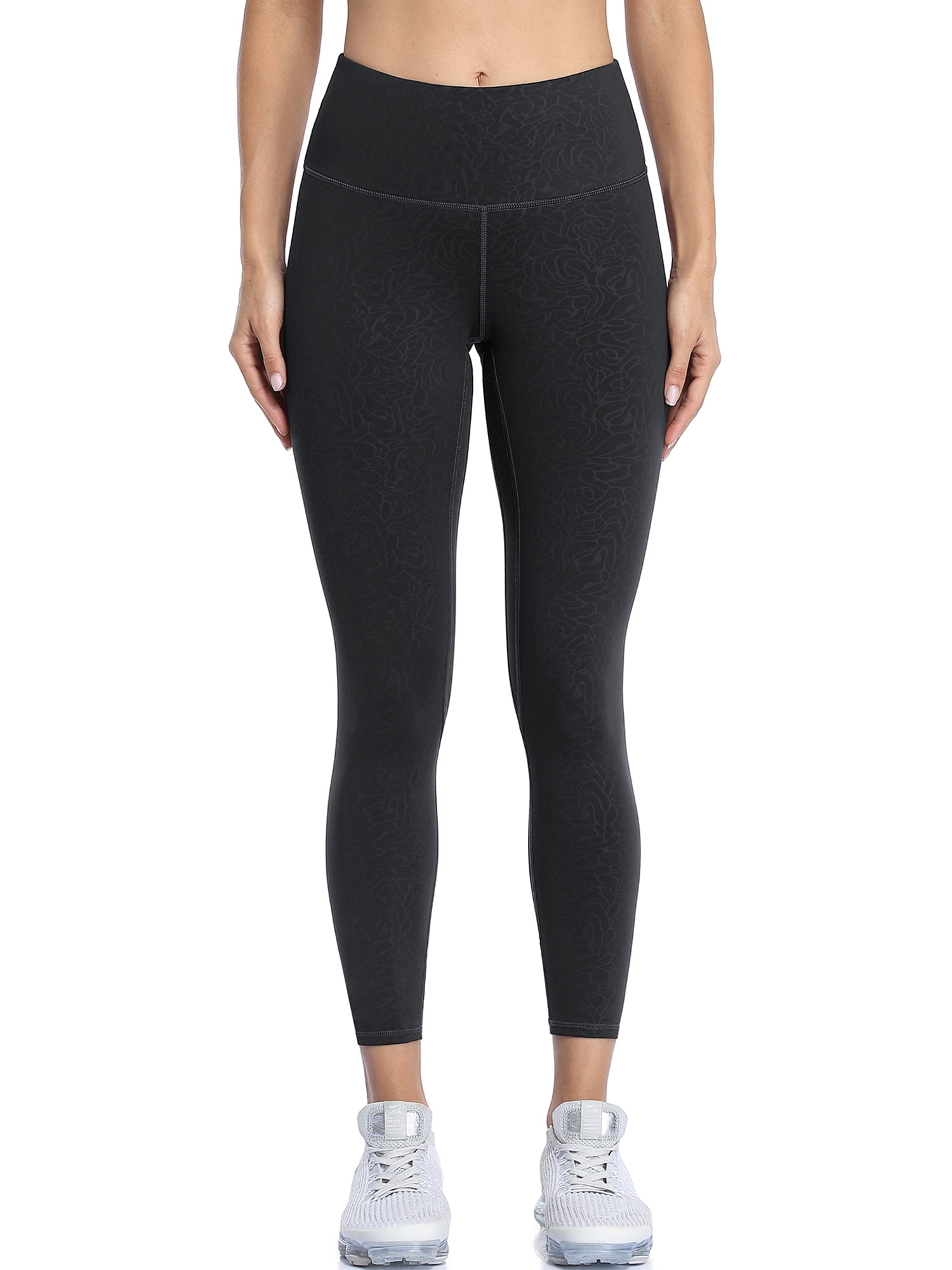 Women's Print High Rise Yoga Pants With Inner Pockets Tights