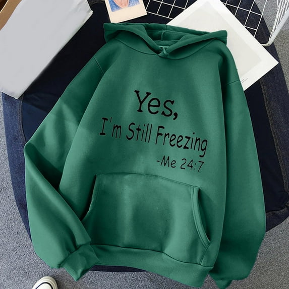 Women's Print Long Sleeved Sweatshirt Blouse Pullover Solid Color Hooded Snap Pullover Hoodie Hoodie Long Thin Hoodie Zip up Sweatshirt Womens Hoodies Zipper Hoodie Women Womens Pullover Hoodie