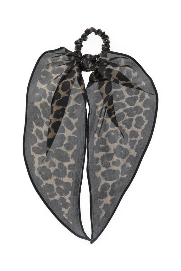 Women's Print Pony Scarf Hair Accessory, Olive