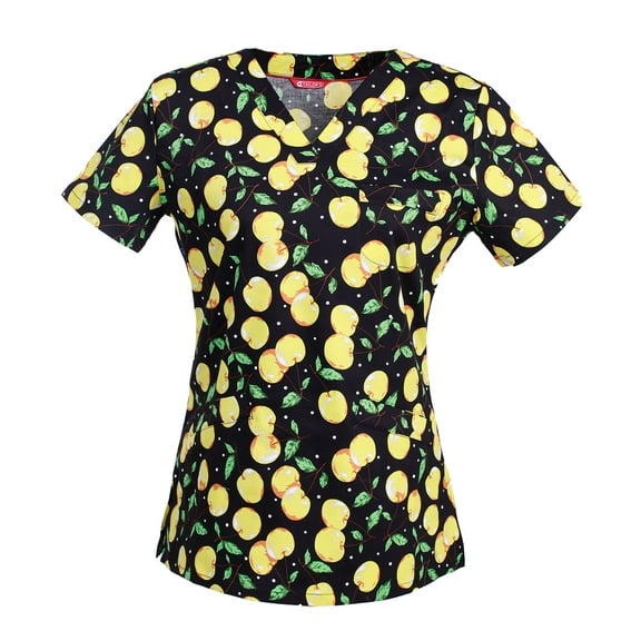 Women's Print Scrub Top